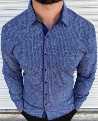 Сорочка No Brand р 3XL-6XL Чоловіча S3013 blue
