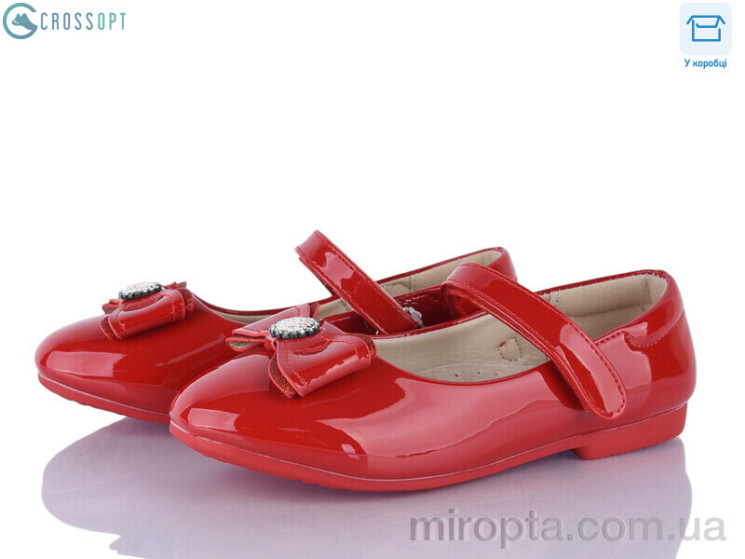 Туфлі GC93 red р: 31-36, в упаковці: 6 пар, купити тільки гуртом - 1125875