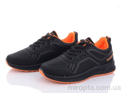 Кросівки 197-143 black-orange р: 36-41, в упаковці: 8 пар, купити тільки гуртом
