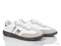 Кросівки 20-1078-2 white-silver р: 36-41, в упаковці: 8 пар, купити тільки гуртом