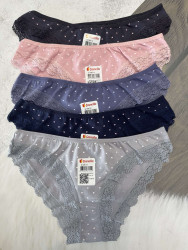 Труси жіночі Донелла, котон (р. XL, 2XL), мікс кольорів, в упаковці 10 шт. №346266