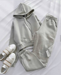Костюм жіночий, тринитка на флісі м. 707 (р. S-M, L-XL) №403960