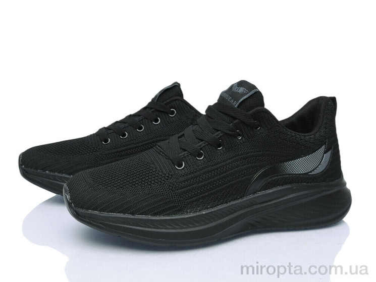 Кросівки W506 black р: 41-45, в упаковці: 8 пар, купити тільки гуртом - 1216985