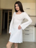 Сукня жіноча коротка з довгим рукавом, трикотаж м. 3086 (р: 42-44, 46-48) №703419 - 