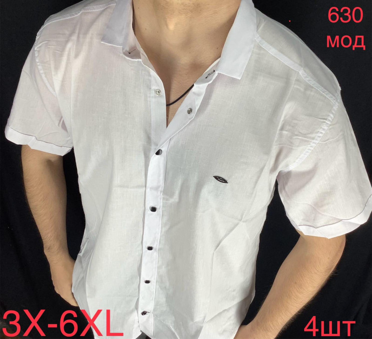 Сорочка чоловіча Paul Semih стрейч котон  м.630  (р:3XL-6XL)  в упаковці 4 штуки №753816 - Nadiyka BG/PO2161-2162