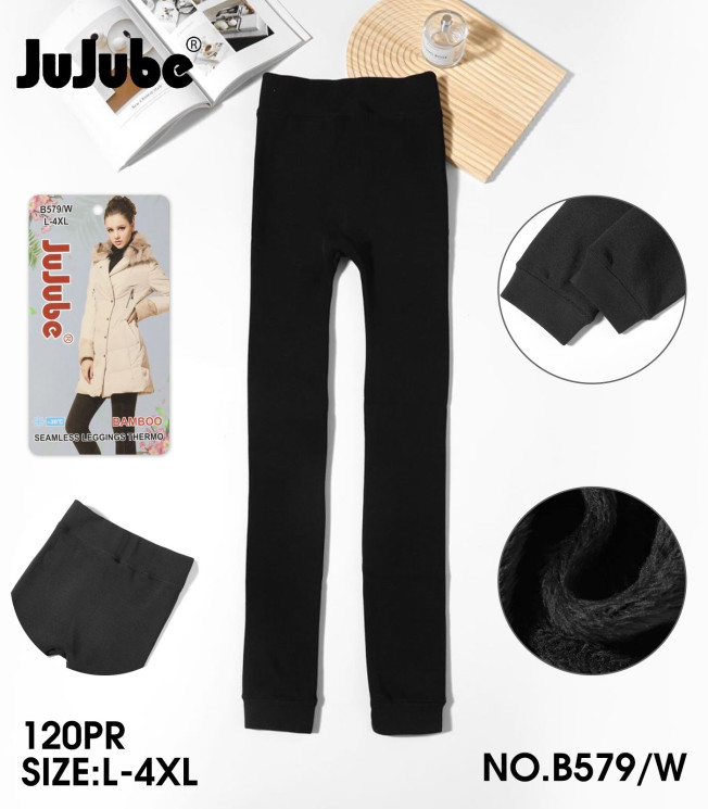 Лосини жіночі, трикотаж, хутро, м.B579/W (р. L-4XL ), в упаковці 12 штук №320918 - Iris BG/PO 436