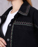 Куртка джинсова жіноча з вишивкою, котон м. 430 (р. S, M, L) №701410 - 