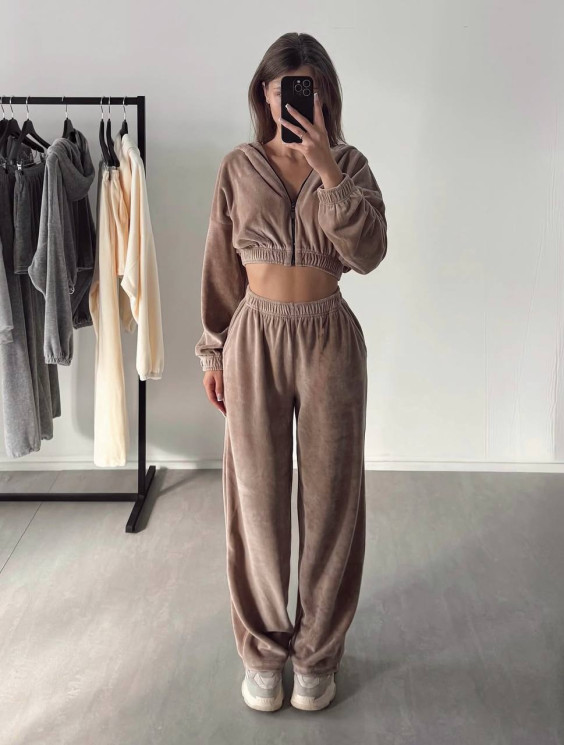 Костюм жіночий, велюр sport, м. 1375 (р: 42-44, 46-48) №707683 - BestFashion RZ6220 м. 1375