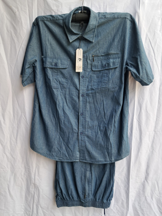Костюм чоловічий, джинс (р. XL-5XL ), в упаковці 5 штук №312973 - Sundry GN1418