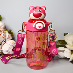 Пляшка для води Disney "Ведмедик Лотсо" #HC6841L-r (об'єм 650 ml), колір: рожевий №531055