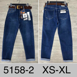 Джинси жіночі мом з ременем м.5158-2 (р:XS-XL) в упаковці 6 штук №764055