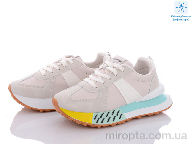 Кросівки 143-27 l.beige-grey р: 36-41, в упаковці: 8 пар, купити тільки гуртом - 805080