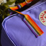 Рюкзак “Fjallraven Kanken” із райдужними ручками Лавандовий м.23620-16L (Розмір: 37*28*12 см) №755108 - Amsterdam HR277