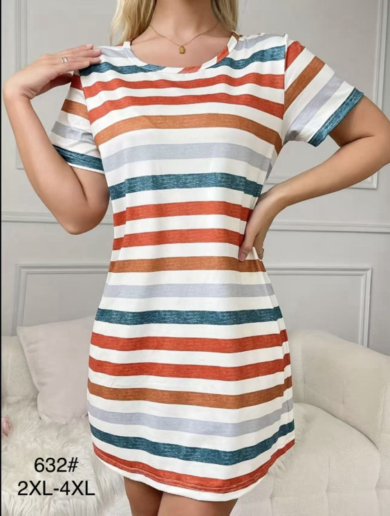 Туніка жіноча, бамбук, м.632 (р. 2XL-4XL), в упаковці 6 штук №348256 - Focus zel 1396