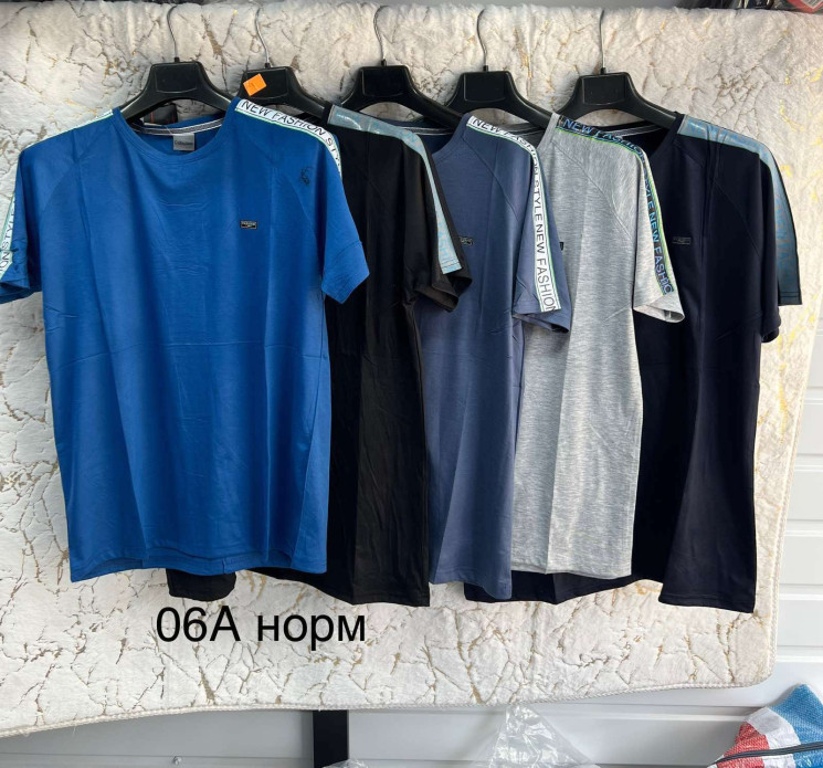 Футболка чоловіча, трикотаж, м.06А (р. XL-3XL ), мікс кольорів, в упаковці 5 шт. №329409 - Vanda SE1013