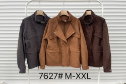 Куртка жіноча, екозамш, м.7627 (розмір: M-XXL ), 3 кольори, в упаковці 4 штуки №340517