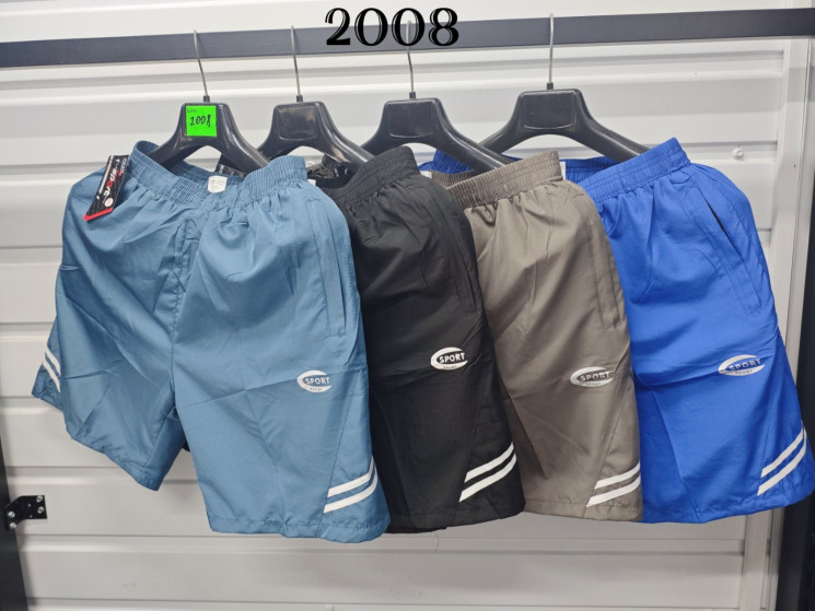 Шорти чоловічі "2008" плащівка (р: XL-5XL) 4 кольори, в упаковці 5 шт. №383558 - Eiliya WE3113