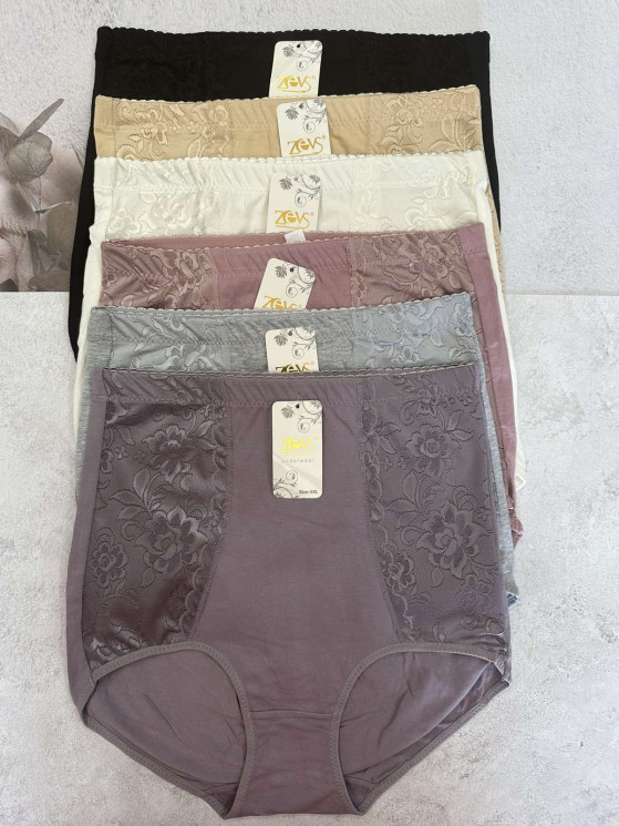 Труси жіночі "2028", (р.4XL, 5XL, 6XL), 6 кольорів, в упаковці 18 шт. №306218 - Belio HR1840