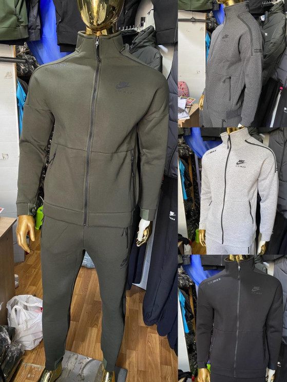 Спортивний костюм чоловічий Nike "141/1" трьохнитка  (р: 56-64) 4 кольори, в упаковці 5 шт. №359970 - Flask