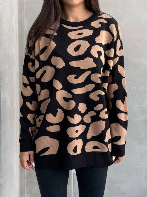 Светр жіночий, 50% котон, 50% акрил м.5002 (р: оверсайз) №815086 - Chaikina AV876 (n) м: 5002