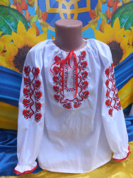 Вишиванка дитяча (розміри: зріст 92-116 ) в упаковці 5 штук №305007