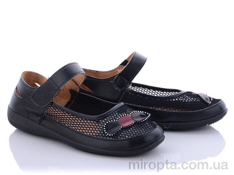 Туфлі A157 black р: 36-42, в упаковці: 10 пар, купити тільки гуртом - 572254