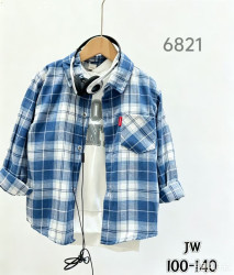 Сорочка дитяча, трикотаж, м. 6821 (Розмір: 100-140) в упаковці 5 штук №346006