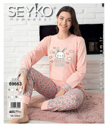 Піжама жіноча, котон, м.69663 (Р: S-2XL ), в упаковці 4 штуки №320475