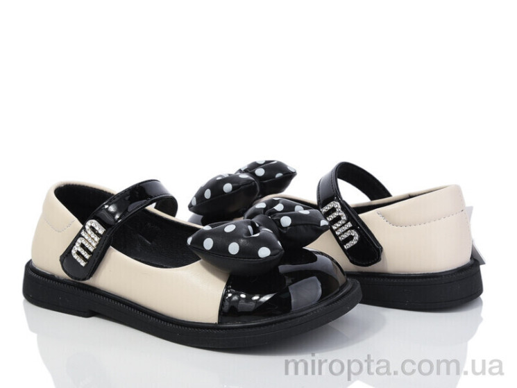 Туфлі G46 (B6802) black р: 31-36, в упаковці: 8 пар, купити тільки гуртом - 967876