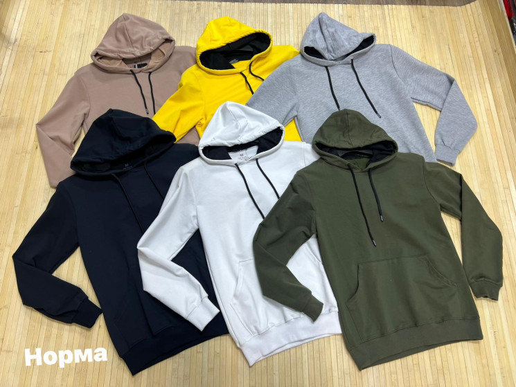 Худі чоловіче (р: М,L,XL,2XL,3XL) 6 кольорів, в упаковці 5 шт. №381816 - Turkey SE897