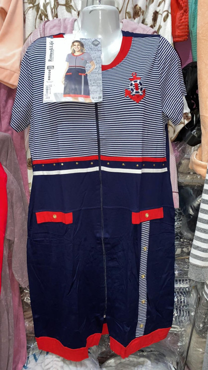 Халат жіночий "7528" віскоза (р: L,XL,2XL) в упаковці 3 шт. №364240 - Romex HR1980