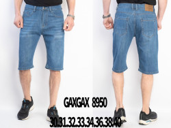 Шорти чоловічі, джинс, м.GAXGAX 8950 (розміри: 29-38), в упаковці 8 штук №344710