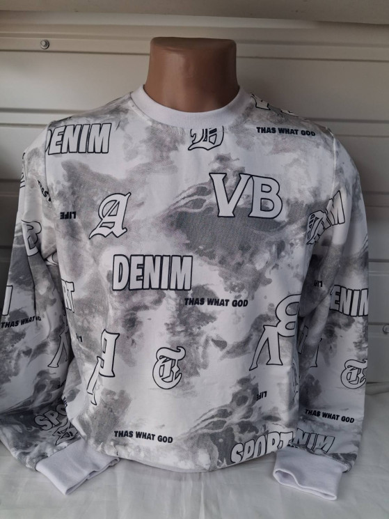 Батник чоловічий двонитка (р: M-3XL) 2 кольора в упаковці 5 штуки №764604 - Stinger WE1120