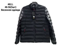 Куртка весняна чоловіча, плащівка, холофайбер, м.811 (р. 48-56 ), в упаковці 5 штук №339466