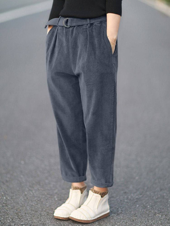 Штани жіночі baggy, вельвет на флісі м. 891 (р: 50-52, 54-56, 58-60, 62-64) №816037 - 