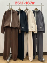 Костюм жіночий батал лакост на мікрохутрі м.167 (Розмір:XL-3XL) 4 кольора в упаковці 3 штуки №764189
