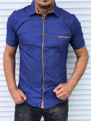 Сорочка No Brand р M-3XL Чоловіча S1185 navy