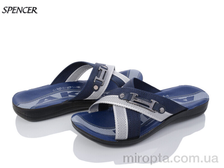 Шльопанці 007 navy р: 40-44, в упаковці: 6 пар, купити тільки гуртом - 945695