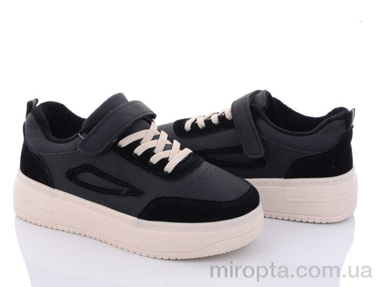 Кросівки 150-37 black-beige р: 32-37, в упаковці: 8 пар, купити тільки гуртом - 897250