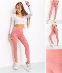 Жіночі лосини, рубчик (р: S.S.M.M.L.XL.) в уп. 6 шт. № 355269
