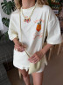 Костюм жіночий з принтом "Aperol Spritz", турецький кулір м. 7116 (р: 42-44, 46-48) №829040 - 