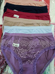 Труси жіночі, комбінований, (р. 8XL, 10XL, 12XL ), мікс кольорів, в упаковці 12 шт. №317629