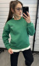 Світшот жіночий трикотаж Лакоста на мікрохутрі  м.271029 (р:XL-2XL) 3 кольора в упаковці 3 штуки №756460 - Coolme WE3111