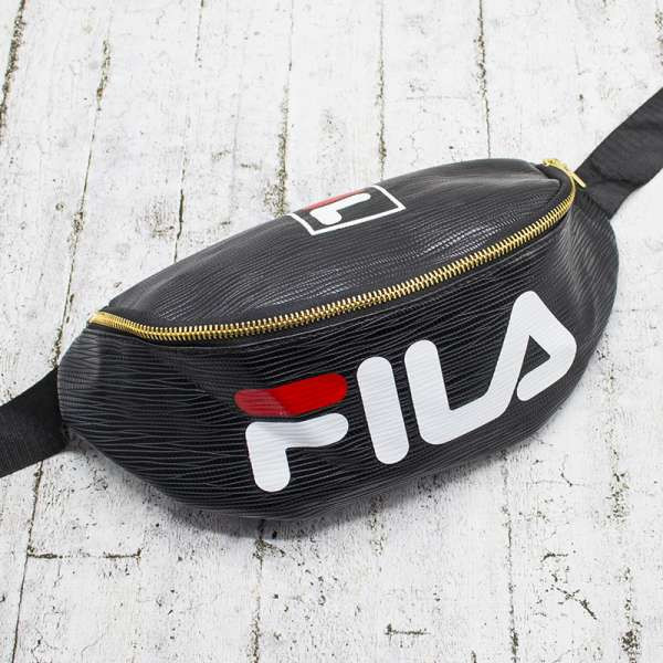 Сумка на пояс (Бананка) "FILA" Чорна м.7155  (р. 35х18 см) в упаковці 12 штук №754031 - Amsterdam HR277