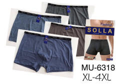 Труси чоловічі, котон, м.MU-6318 (розмір: XL-4XL), мікс кольорів, в упаковці 24 шт. №332227