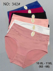 Труси жіночі, котон, м.342 (р. 10XL-11XL), мікс кольорів, в упаковці 12 штук №336316