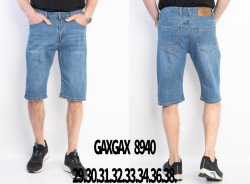 Шорти чоловічі, джинс, м.GAXGAX 8940 (розміри: 29-38), в упаковці 8 штук №344711