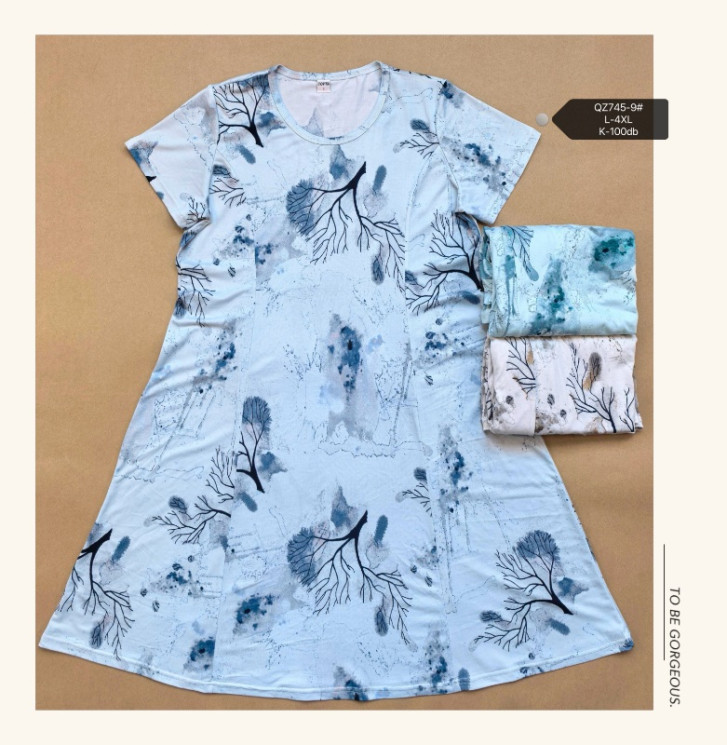Футболка жіноча, трикотаж, м.QZ745-9 (р. L-4XL ), мікс кольорів, в упаковці 5 штук №330892 - Iris BG/PO436