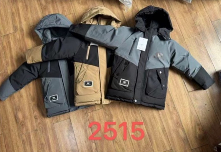 Куртка дитяча плащівка м.2515 (р.130-170 см) 3 кольора в упаковці 5 штук №758404 - Maximal ZL3304