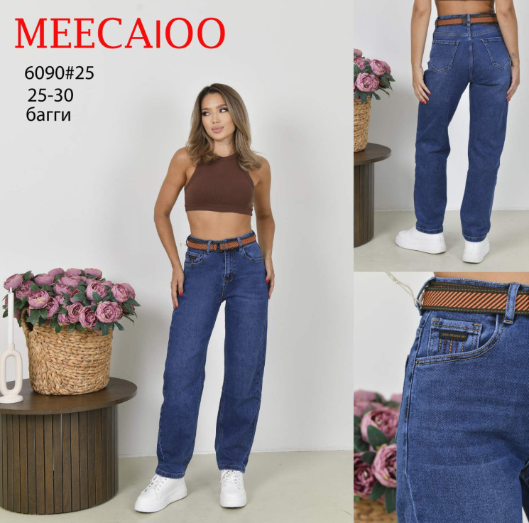 Джинси жіночі баггі м.6090 (р.25-30) в упаковці 6 штук №761907 - Megastart RZ1200